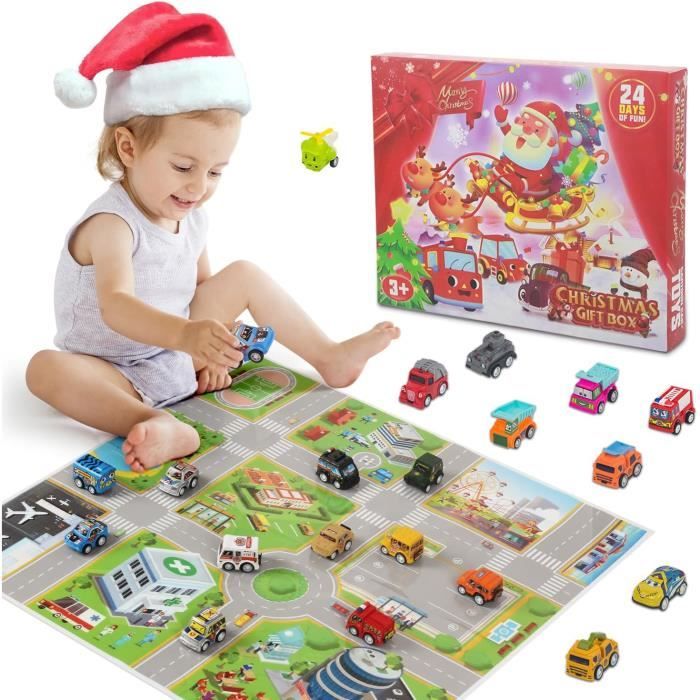 Calendrier De L'avent 2023 Voiture, Jouet Enfant 2 3 4 5 6 Ans Voiture Enfant  2-6 Ans Garçon Cadeau Anniversaire Garcon de Noël - Cdiscount Maison