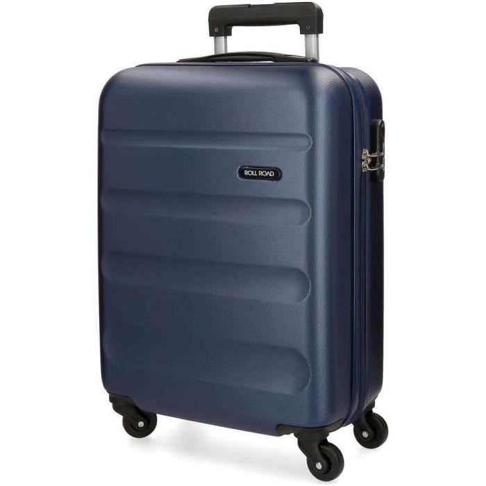 Valise Rigide Roll Road 75L - ABS, 4 Roues, Extensible, Gris
