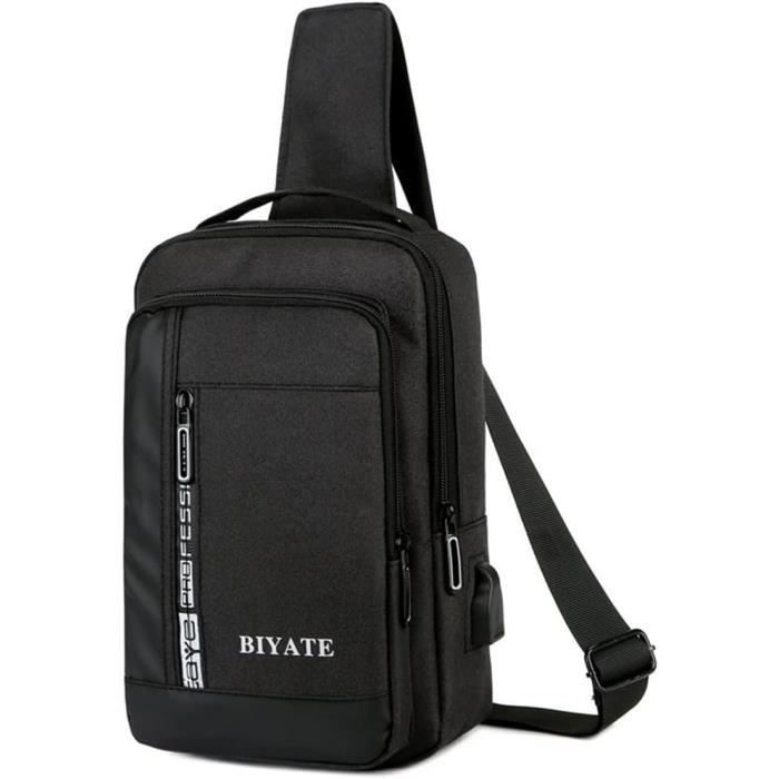 Sac De Poitrine Homme - Sac à Bandoulière Polyvalent - Neuf Avec étiquettes - PU Leather