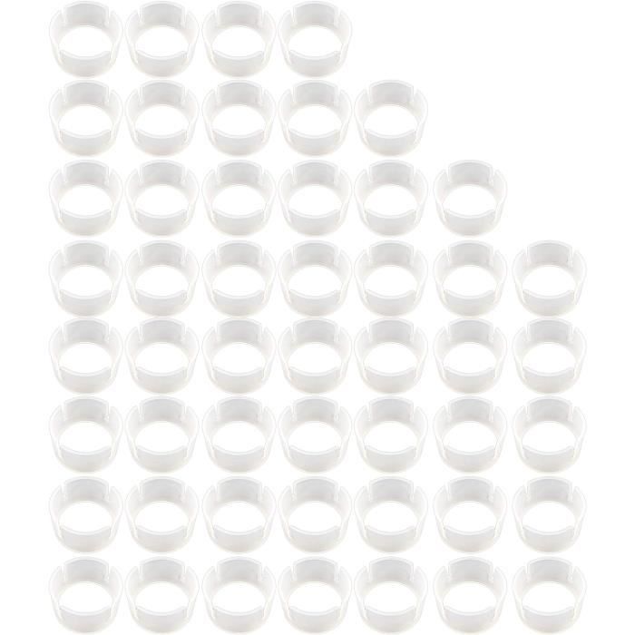 Lot De 50 Clips Pour Arche De Ballons - Diamètre 6.3 Cm - Pour Créer Arches, Colonnes, Décoration Fête - Blanc - 12