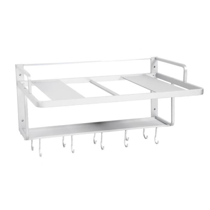 Etagere Support De Four A Micro Ondes En Aluminium Double Couches