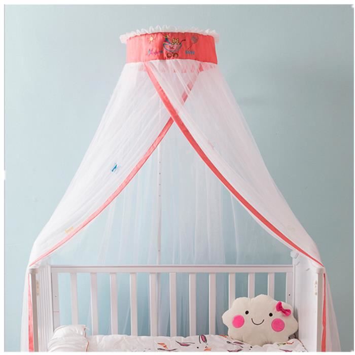 Moustiquaire De Lit Bebe Support A Pieds Baldaquin Rond Style De Cour Rose Achat Vente Moustiquaire De Lit Cdiscount
