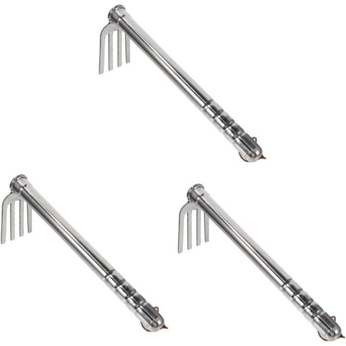 YARNOW Houe De Jardinage En Acier Robuste – Outil Double Face Pour Désherber, Ameublir Et Planter Facilement Au Potager Ou Balcon