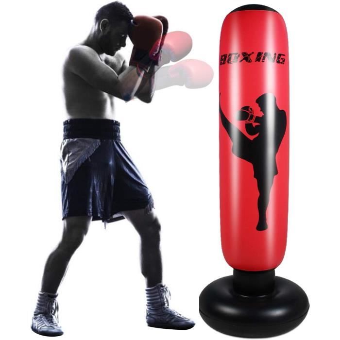 Sac De Frappe Autoportant NZQXJXZ 180cm | Gonflable Avec Base à Eau/Sable | Pour Boxe, MMA, Fitness | Intérieur/Extérieur