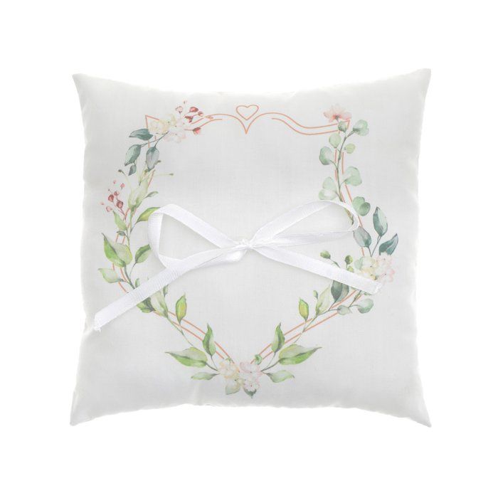 Coussin Mariage Alliances Vegetal 18x18cm Blanc Achat Vente Porte Alliance Coussin Mariage Alliances Cdiscount