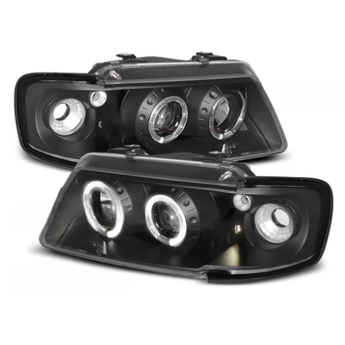 Paire de feux phares Audi A3 8L de 1996 a 2000 angel eyes noir-27360971