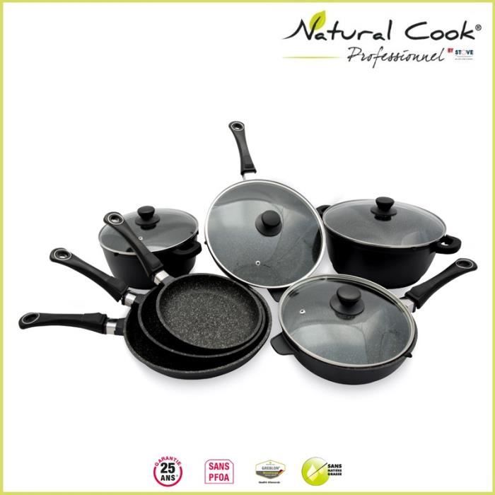 Sauteuse 24 cm Natural Cook en pierre