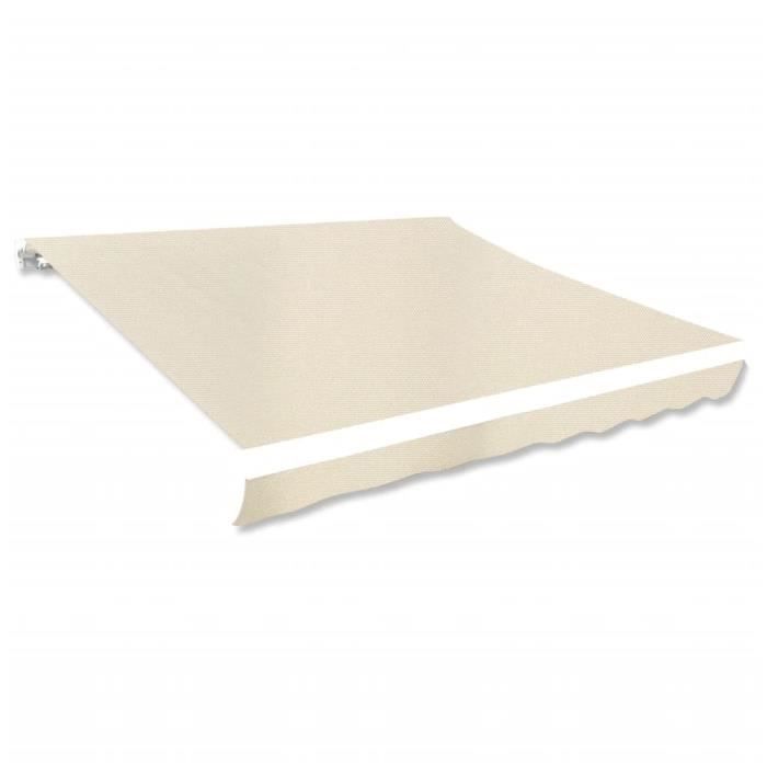 #38971 Toile dauvent Store Banne Crème 3 x 25 m (cadre non inclus) Meuble©