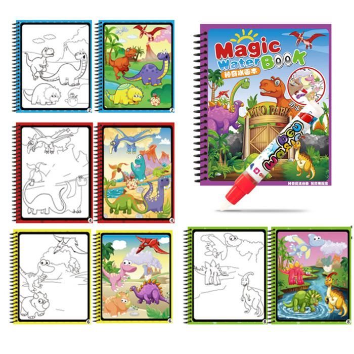 Livre Doodle de Dessin de l'eau Magique Coloriage Stylo Educatif