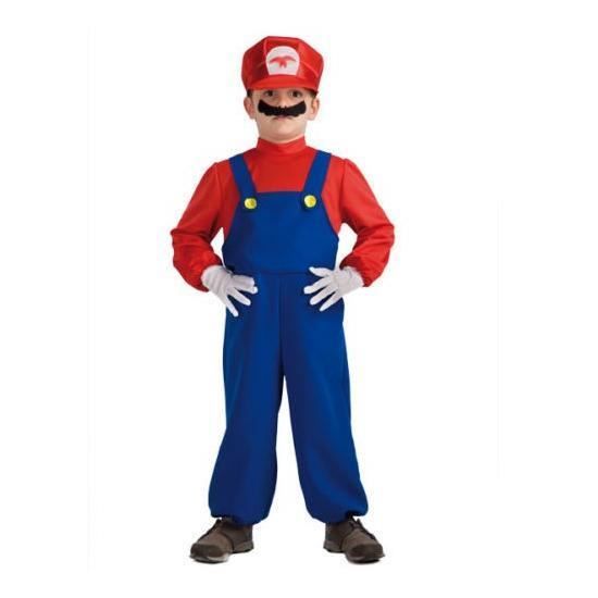 Costume Mario enfant Taille 8 9 ans D guisement Multicolore