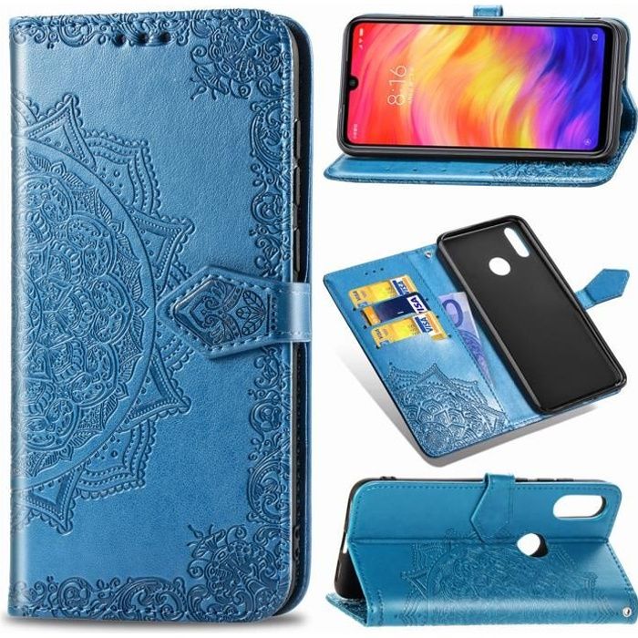 Étui Portefeuille Zanae Redmi 8 Bleu clair