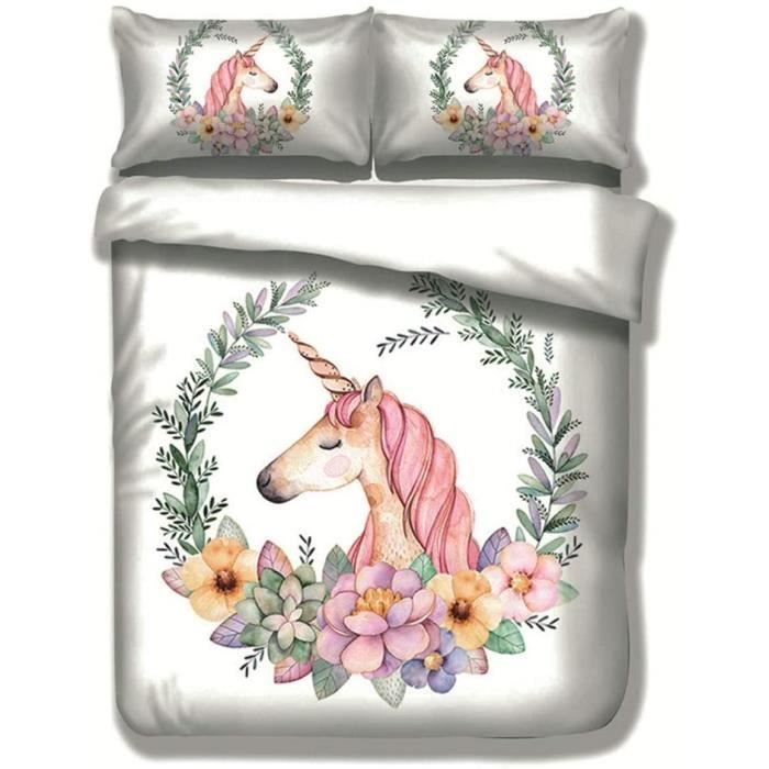 Housse de Couette Licorne Dessin Graphique main image 1