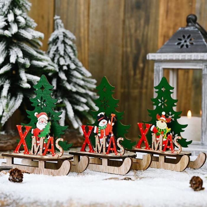 Petite Deco De Noel En Bois Cdiscount