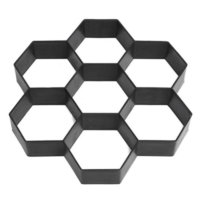 Moule De Pavage Chemin De Jardin En Plastique PP - Moule Réutilisable Pour Dalle Béton Step Stone, Idéal Aménagement Paysager Et Allée De Jardin
