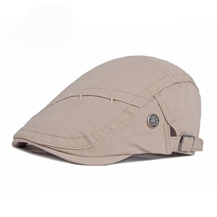 Lot 8 Casquettes Plates Homme - Réglables, Respirantes, 8 Couleurs, Style Décontracté, Pour été, Golf, Voyage - 5