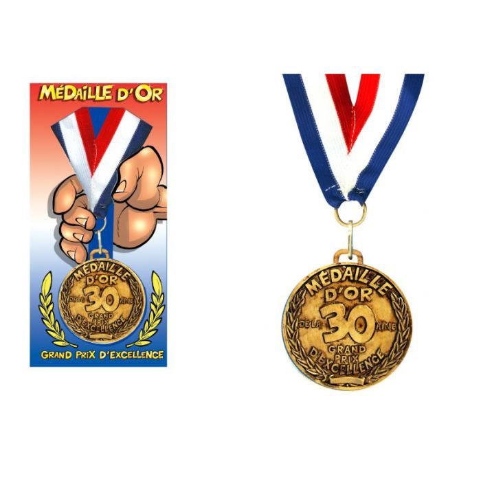 Medaille D Or Anniversaire 30 Ans Cdiscount Jeux Jouets