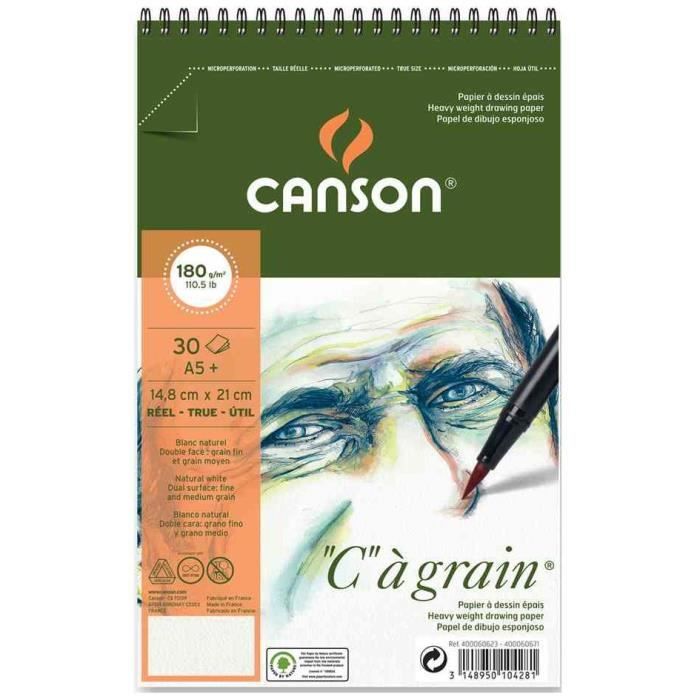CANSON XL Huile Et Acrylique - Album Spiralé 30 Feuilles A3 290g/m² Blanc