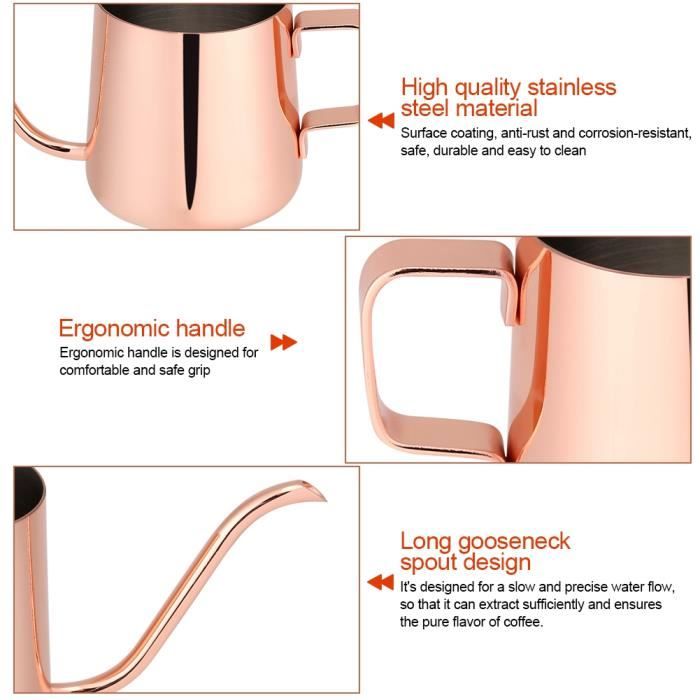 Cafetière Turque En Inox 200 Ml - Bec Verseur Précis, Poignée Confortable, Pour Café Traditionnel Ou Cuisine - 8