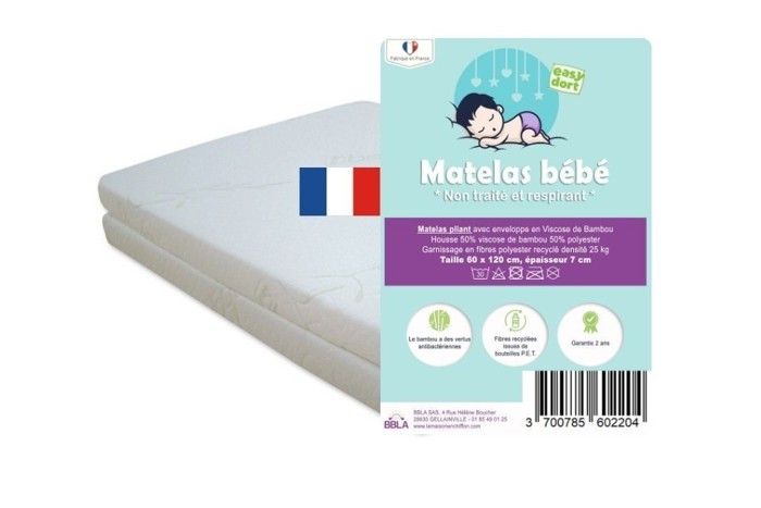 Easy Dort Matelas Bebe Pliant De Voyage 60x1 Cm Pliable Parfait Pour Couchage Nomade Epaisseur 7 Cm Dehoussable Cdiscount Puericulture Eveil Bebe