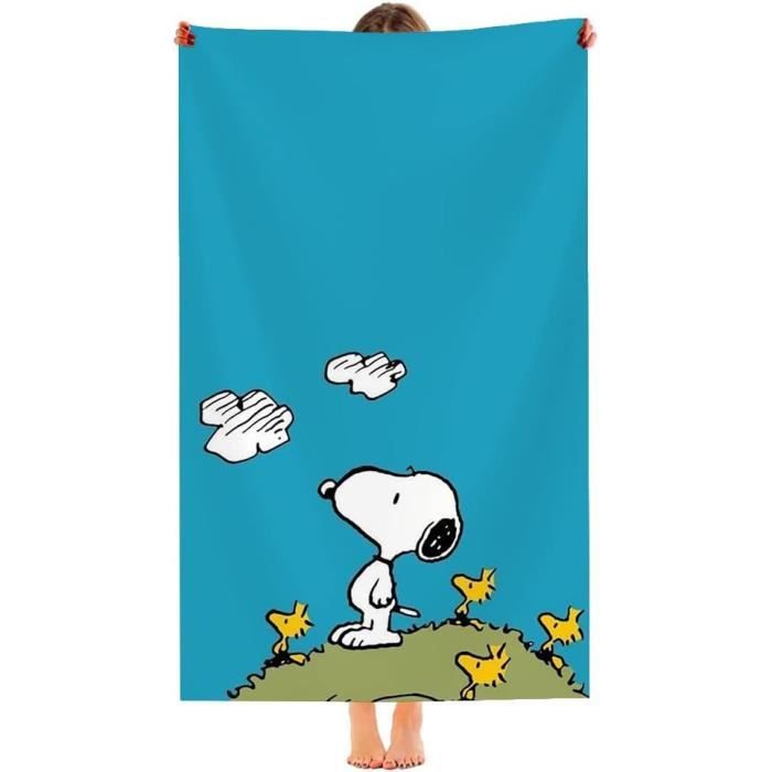 Serviette De Plage - Chat Dessin Animé De Crème - 75x150cm - Microfibre - Séchage Rapide
