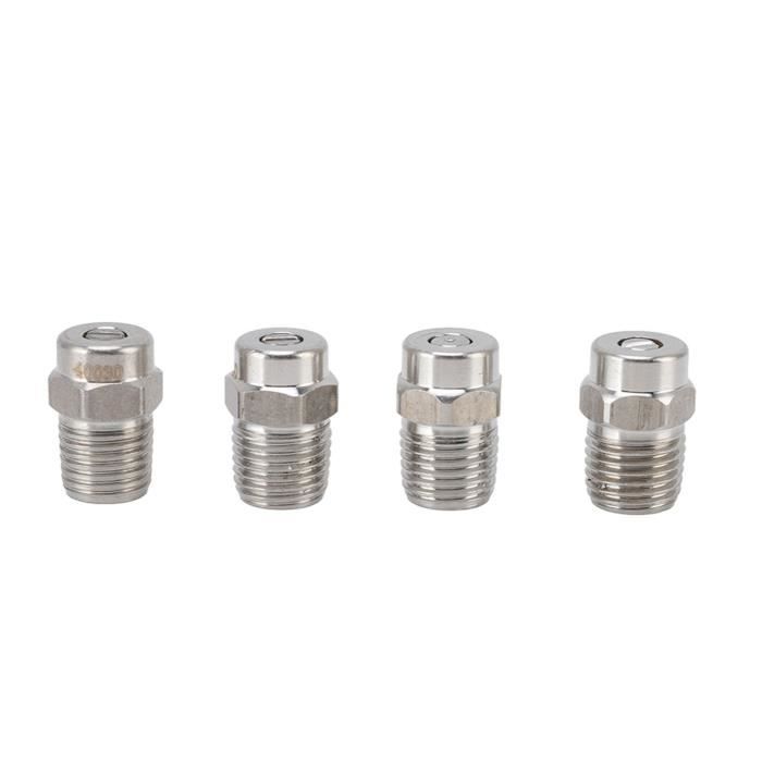 Kit 7 Buses Nettoyeur Haute Pression 40° Acier Inox – G1/4 – 5 Ouvertures (030 à 050) – Accessoire Nettoyage Pro