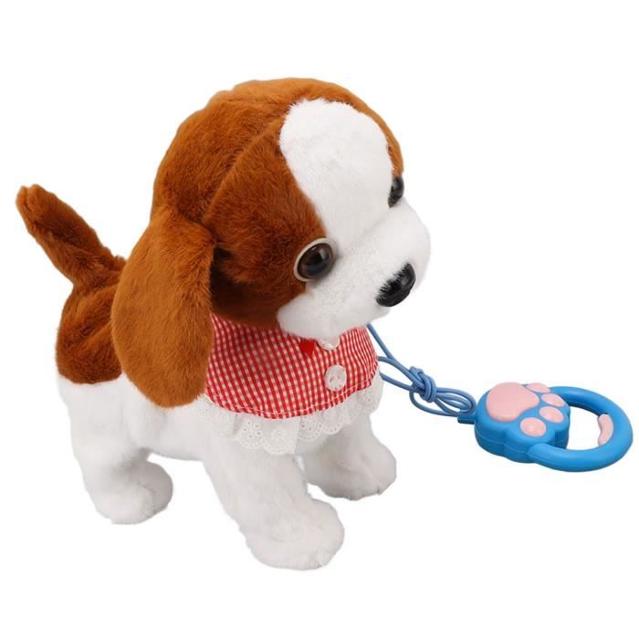 MAD Jouet Chien lectronique Marche et Aboiements Peluche