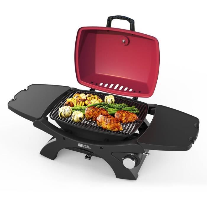 Petit Barbecue Gaz Portable Barbecue Gaz Patio 3 2kw Rouge Achat Vente Barbecue