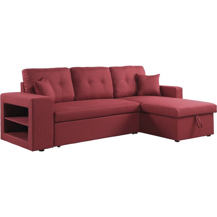 Canapé dangle convertible/réversible Axel - 3 places - Rouge Canapé dangle convertible/réversible Axel - 3 places - Rouge