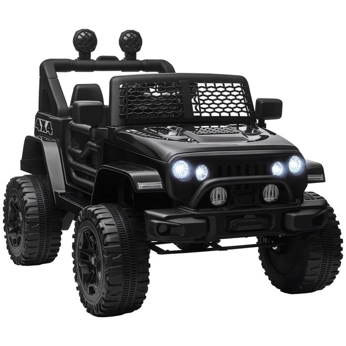 Voiture 4x4 &eacute;lectrique enfant 100x64x71cm Noir 