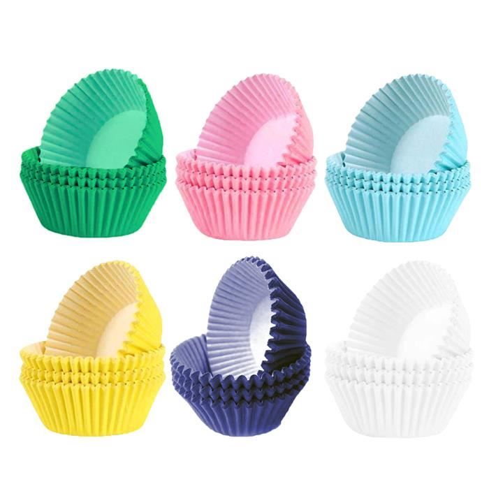 600 pièces Moule de papier à Cupcake étuis à Muffins emballages en papier doublures de Cupcake