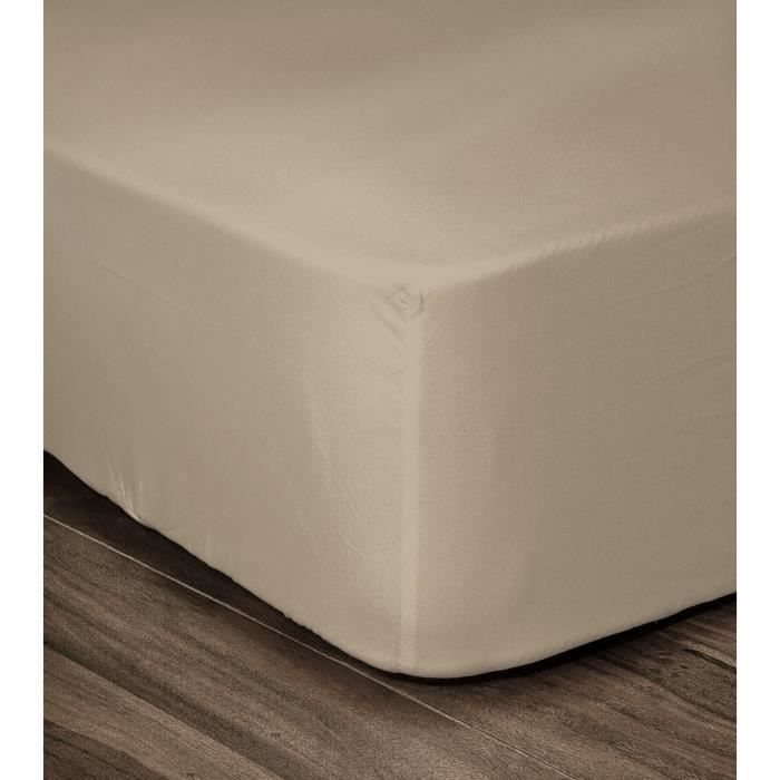 LOVELY HOME Drap Housse 100% coton 180x200x30 cm - vue 3