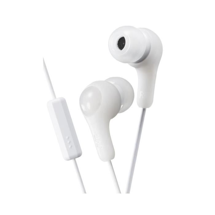 HA-FX7M-W-E Ecouteurs blanc intra-auriculaires avec telecommande/microphone - Gumy plus