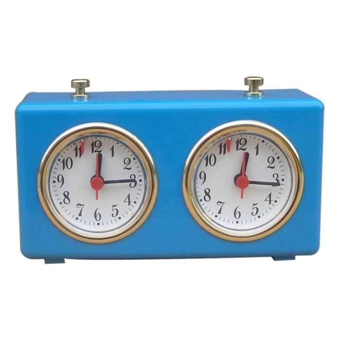 Horloge D'échecs Mécanique – Bois Et Plastique – Chronomètre Analogique – Précise Et Durable – Tournoi
