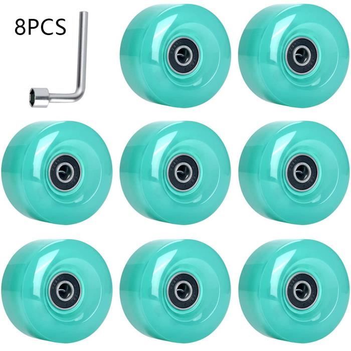 10 Roues De Patin à Roulettes Inline – ID8mm Solides – Pièces Détachées