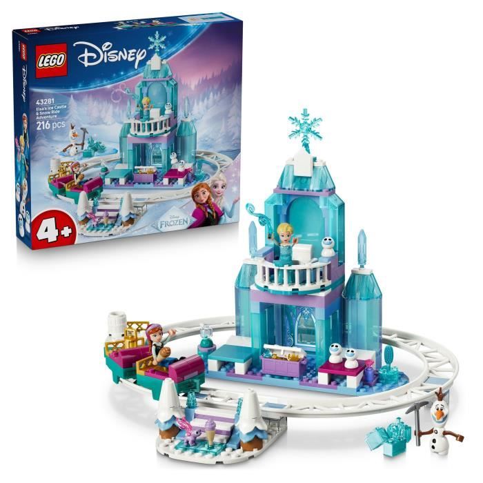 LEGO ǀ Disney La Reine des Neiges 43281 Le Château de Glace et la Piste Enneigée d’Elsa