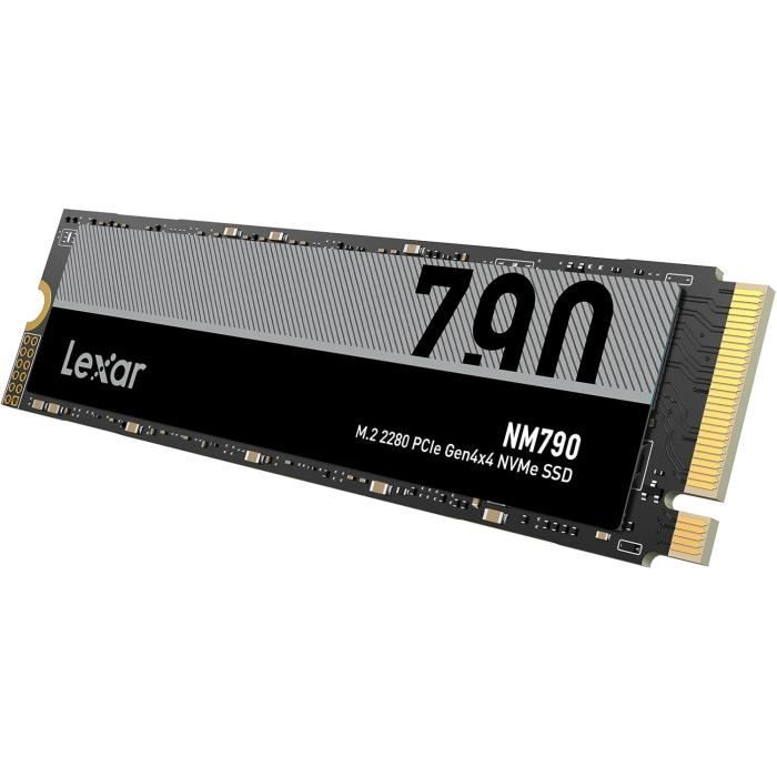 SSD Interne LEXAR NM790 8 To .2 2280 PCIe Gen4x4 NVMe 1.4 - vue 2