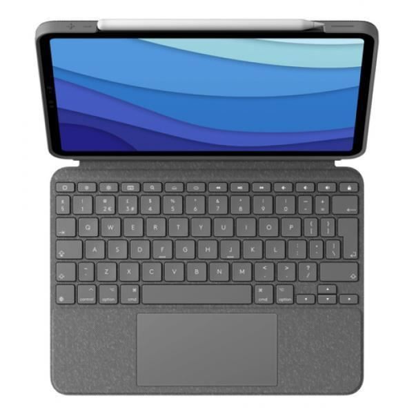 Logitech Combo Touch - Étui clavier et folio - avec pavé tactile - Rétroéclairage - Connecteur Apple Smart - QWERTY - Royaume-Uni -
