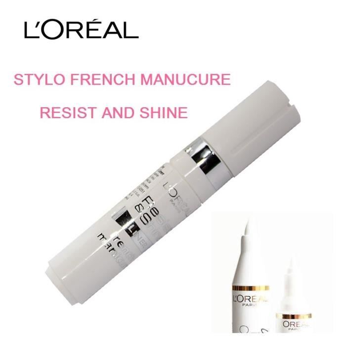 STYLO FRENCH MANICURE RESIST AND SHINE L'OREAL PARIS - Cdiscount Au ...