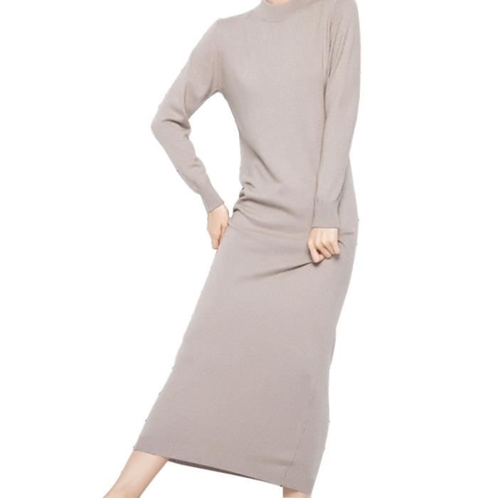 robe longue en laine femme