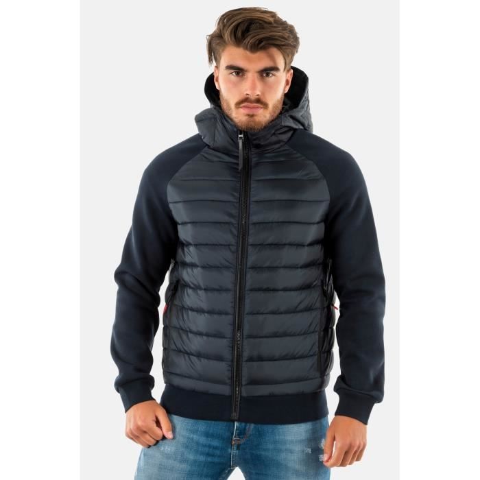 Blousons et vestes superdry hooded storm hybrid padded 98t eclipse