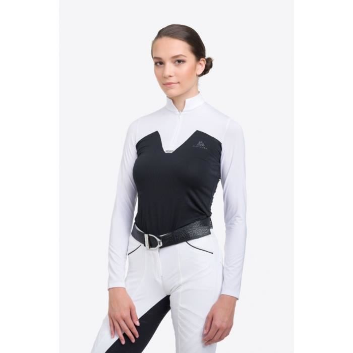 Polo de concours manches longues slim fit technique - EQUESTRO