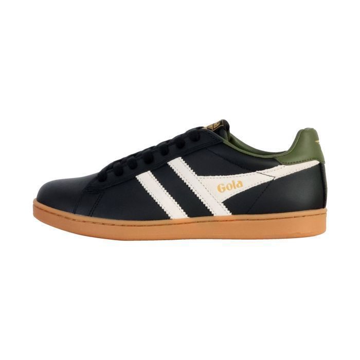 Gola Basket Basse Cuir Gola Equipe II Leather - Noir Blanc Kaki