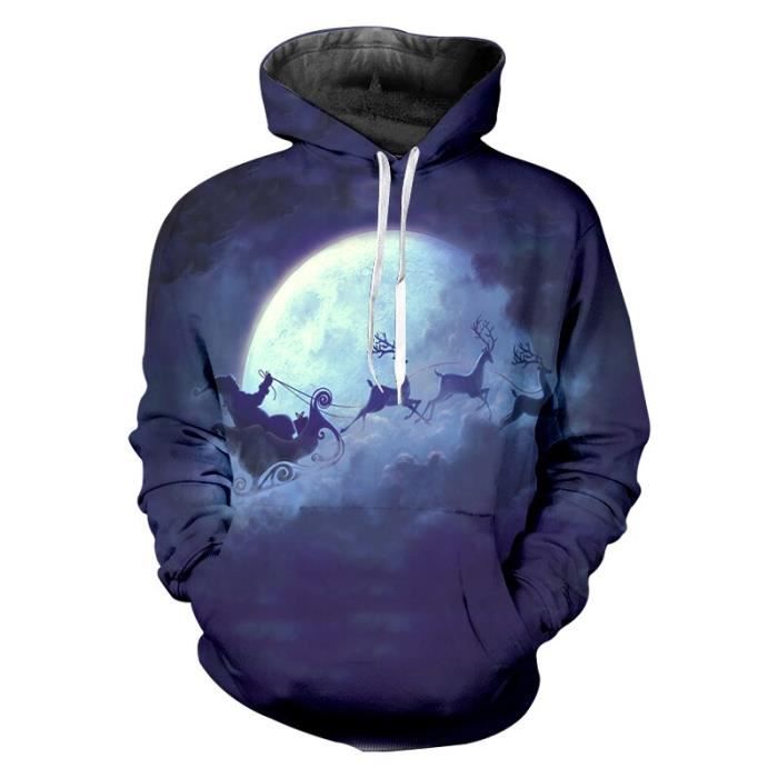 Pull De Noël Femme 2025 - Imprimé Mignon, Surdimensionné, Col En V, Manches Longues - 2