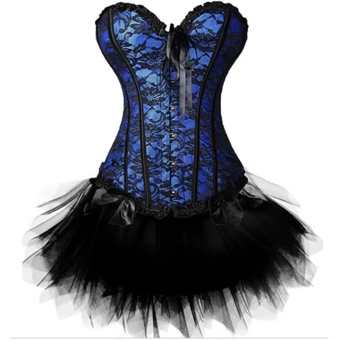 Ceinture Corset Femme Rétro Dentelle - Bustier Élégant Grande Taille Gothique