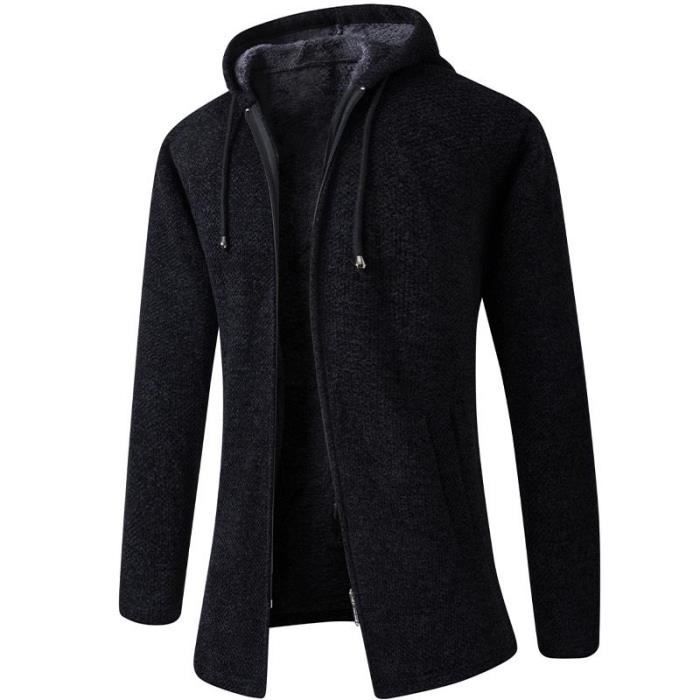 Gilet long homme capuche store