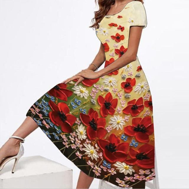 Robe fleur 3d outlet