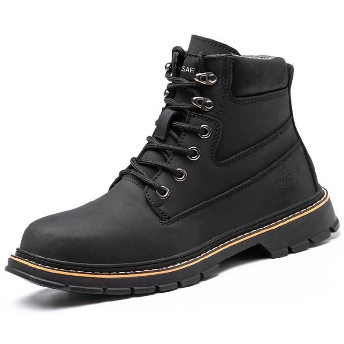 Chaussure de Cuisine Impermeable Homme Antidérapant Travail Chaussure  Legere Confortable Cuir Noir Noir - Cdiscount Prêt-à-Porter