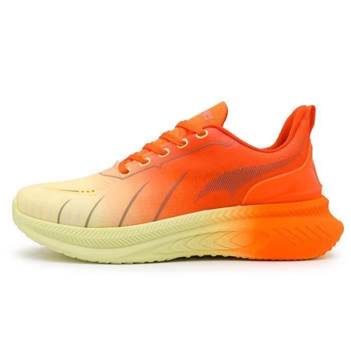 Baskets Running Décontractées PITYSER Unisexe Respirantes - Légères Et Confortables Beige EU42