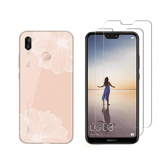 Coque et films de protection Huawei P20 Lite Souple Fleurs