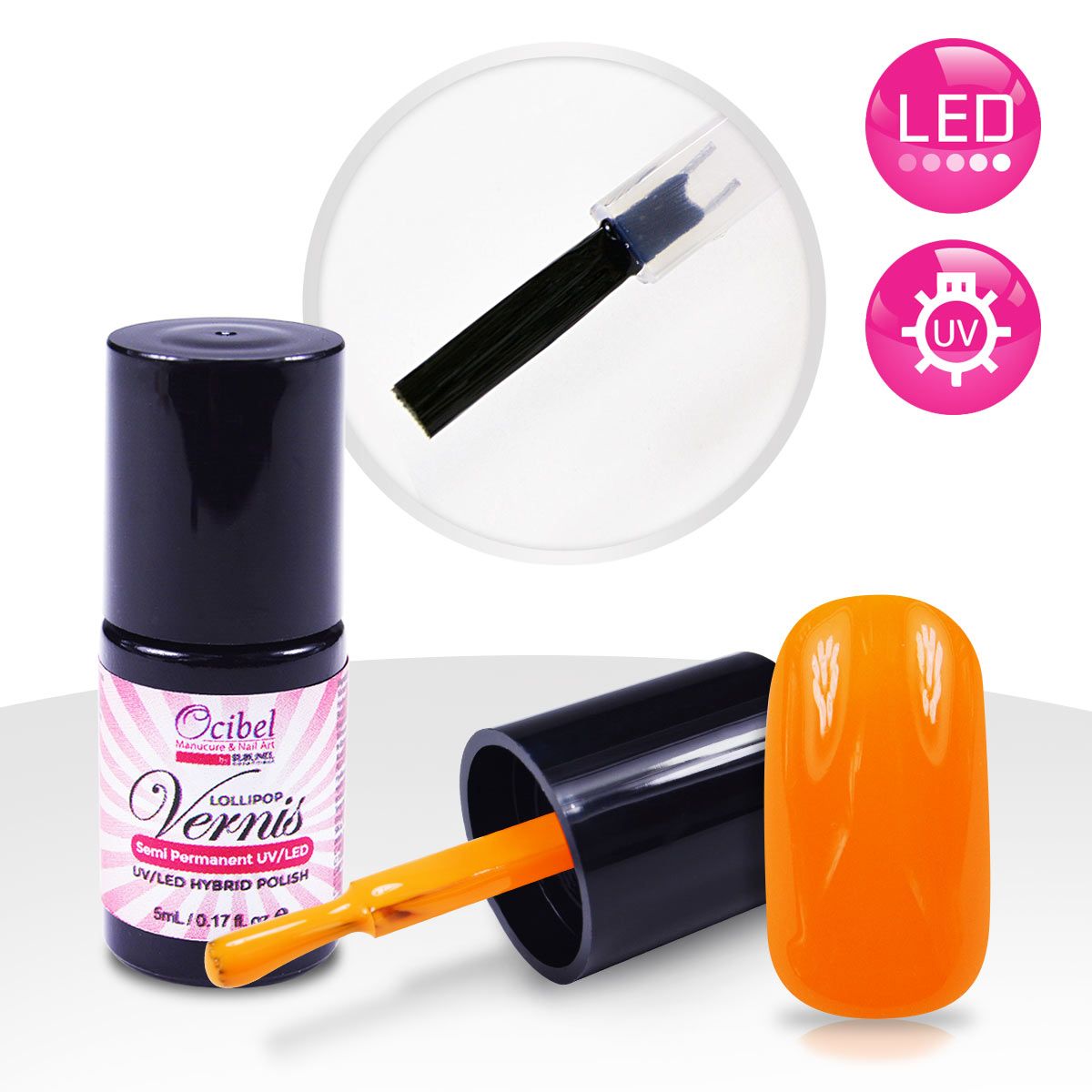 Vernis Semi Permanent Uv Led 5ml Orange Fluo 2028 Cdiscount Au Quotidien